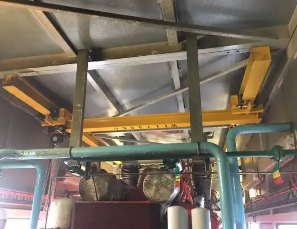 Brine Concentrator Engine Bay Crane